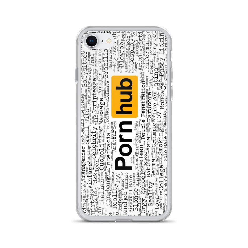 Pornhub iPhone White Category Cases image pic